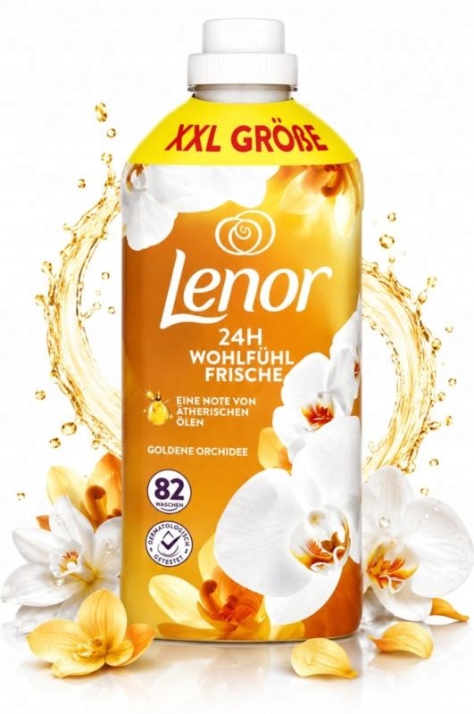 Lenor Goldene Orchidee Aviváž 1,722 l – 82 praní, dlhotrvajúca sviežosť a ochrana oblečenia
