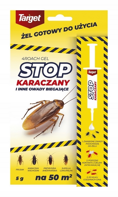 Tekutý prípravok proti švábom, mravcom, plošticám, strieborným rybkám Target 0,09 kg 5 ml