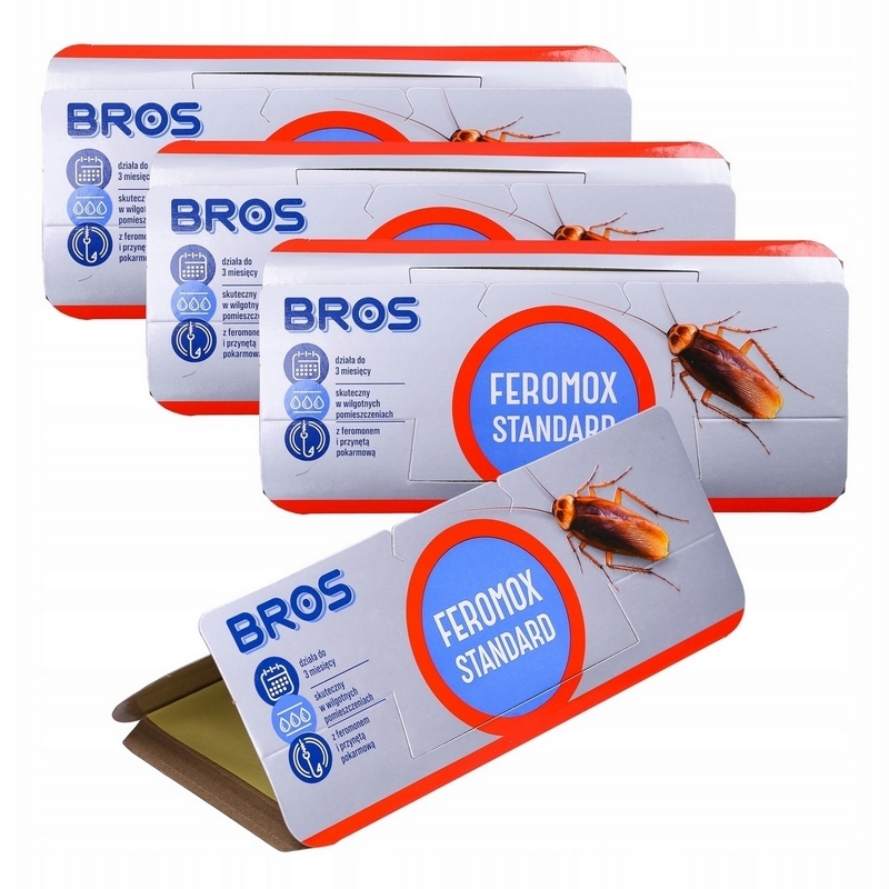Lep proti švábom, plošticiam, striebričkám Bros 0,08 kg 1 ml