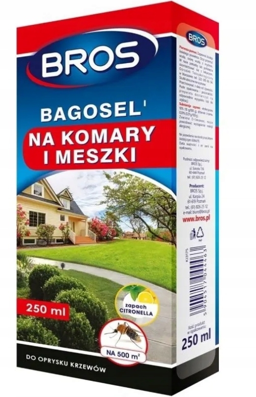 Kvapalina proti komárom a kliešťom Bros 250 ml