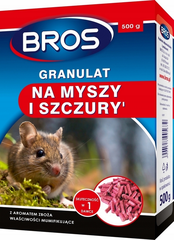 BROS granáty pre myši a potkany 2,5 kg