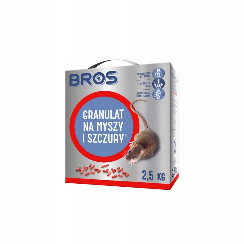 Granule pre myši a potkany Bros 2,5 kg