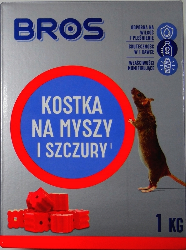 BROS NA JEDÁLNE KOSTKY PRE MYŠE A RATY 1 kg