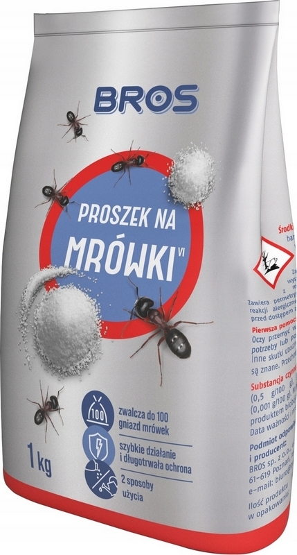 Prášok proti mravcom Bros 1 kg 1000 ml