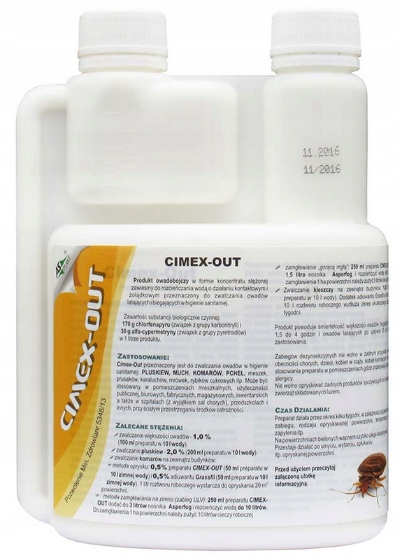 CIMEX OUT 500ml Letí hmyz v sanitárnej hygiene