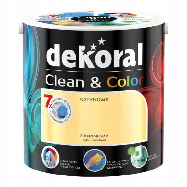 Farba na - Clean & Color DEKORAL 2,5 l banán