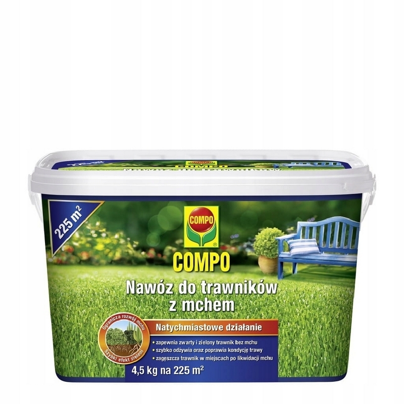 Hnojivo Compo na trávniky s machom 4,5 kg