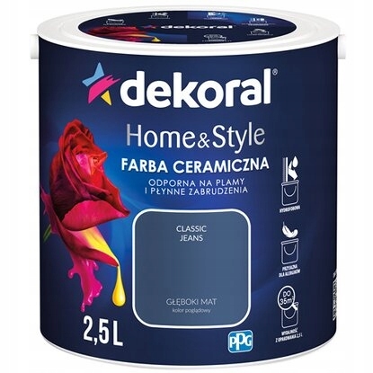 Farba na - DEKORÁLNE KERAMICKÉ DOMÁCE A ŠTÝLOVÉ KLASICKÉ JEANS 2,5 l
