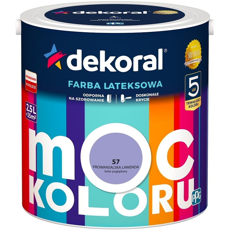 Farba na - DEKORAL Farba ACRYLITE W provensálska levanduľa 2,5L