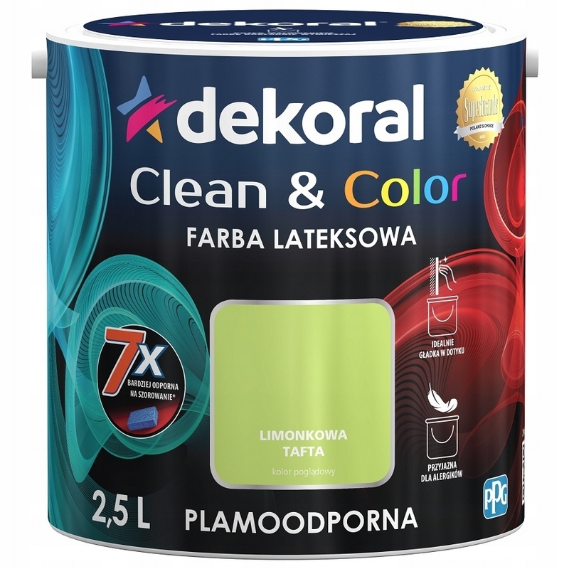 Farba na - DEKORAL Farba ČISTÁ A FARBA vápenný taft 2,5L