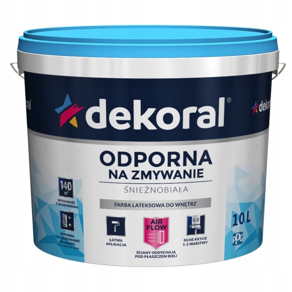 Farba na - DEKORÁLNA farba ODOLNÁ PRI PRANÍ 10L