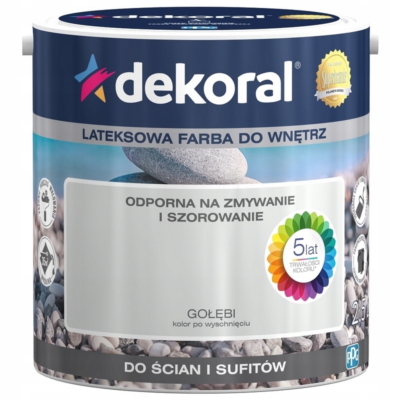 Farba na - DEKORAL Latexová farba ACRYLIT v holuboch 2,5L