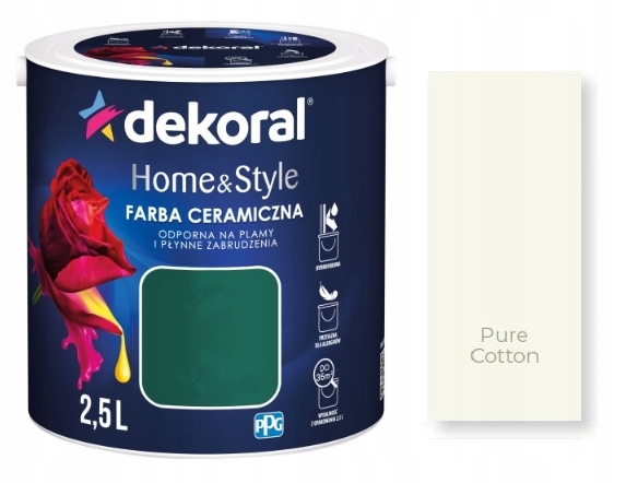 Farba na - DEKORAL Keramika 2,5 l čistej bavlny