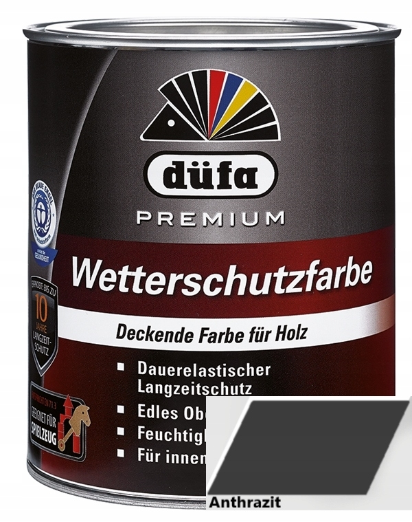 Farba - DUFA PREMIUM WETTERSCHUTZFARBE 2,5 L ANTRACIT