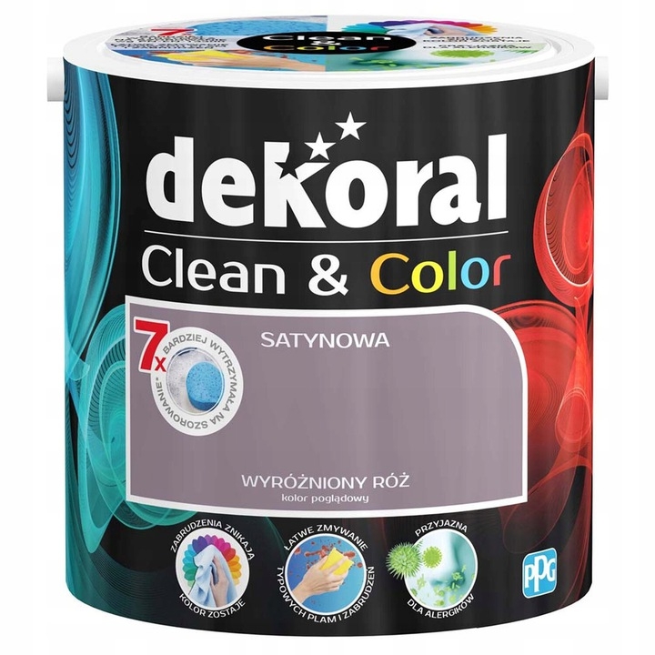 Farba na - Dekoral Clean & Color 2,5l OCENENÉ RUŽOVOU