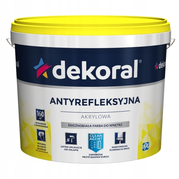 Farba na - Dekoral Polinak biela antireflexná farba 10L