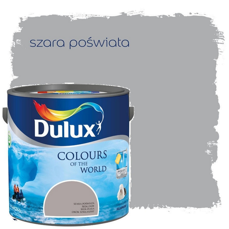 Farba na - Dulux Colors of the World maľuje 2,5 l sivej žiary