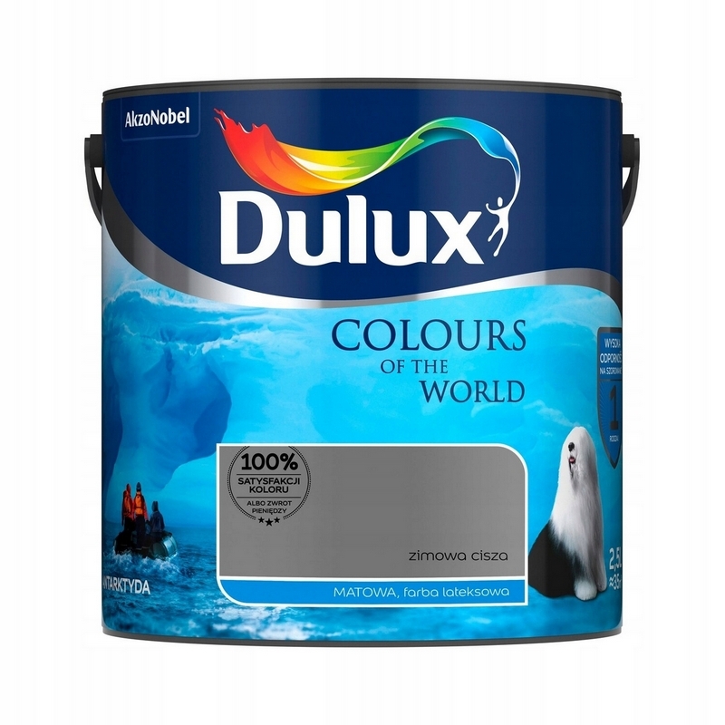 Farba na - Dulux Colors of the World vymaľuje 2,5 litra zimného ticha