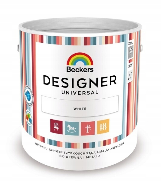 Farba - BECKERS DESIGNER UNIVERZÁLNY AKRYLOVÝ SMALT 2,5L
