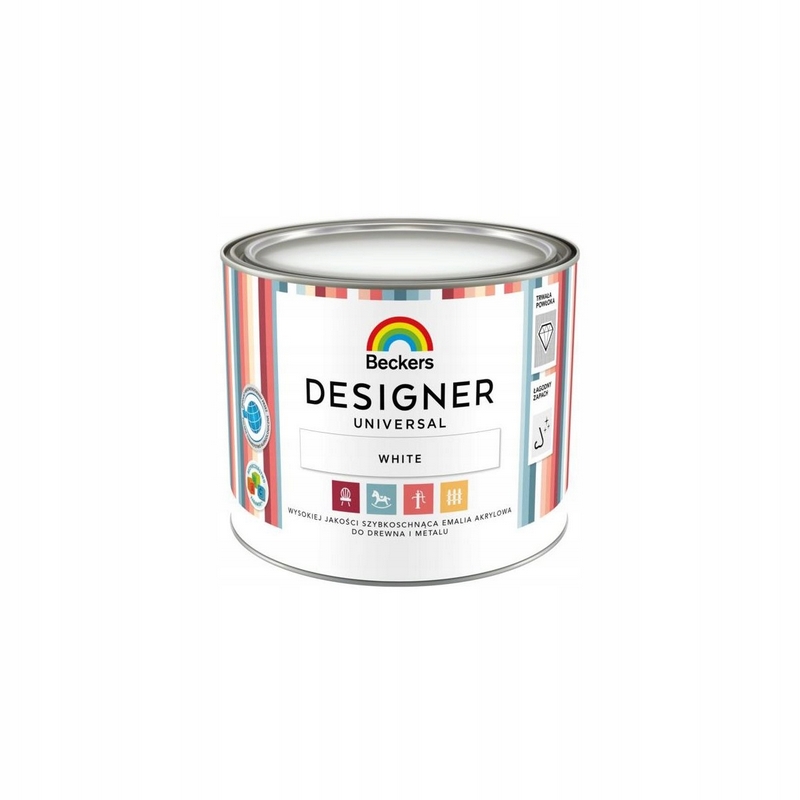 Farba - BECKERS DESIGNER UNIVERZÁLNY SMALT 1l BIELY