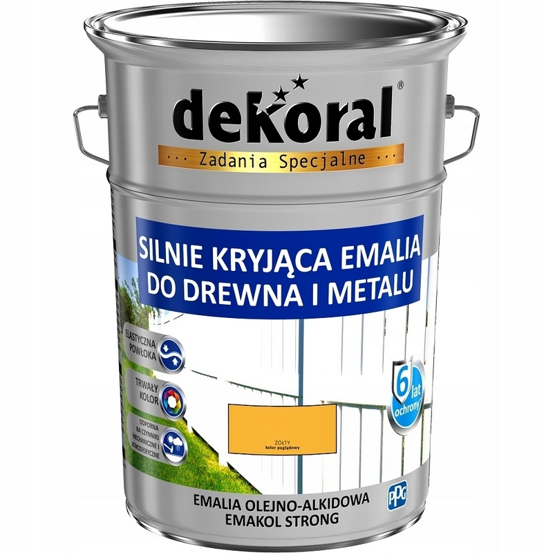 Farba - Smalt na drevo EMAKOL STRONG žltá 5L