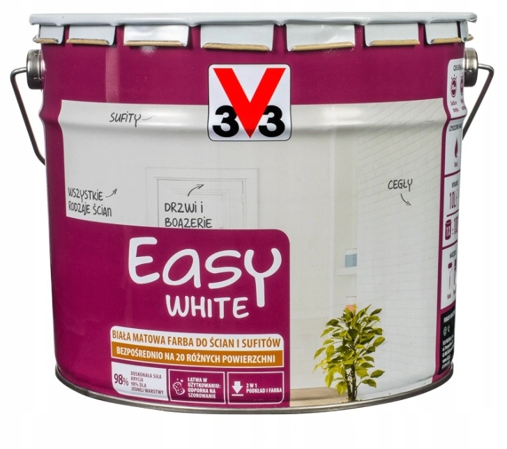 Farba na - F-BA 2W1 EASY WHITE MAT 3V3 10L