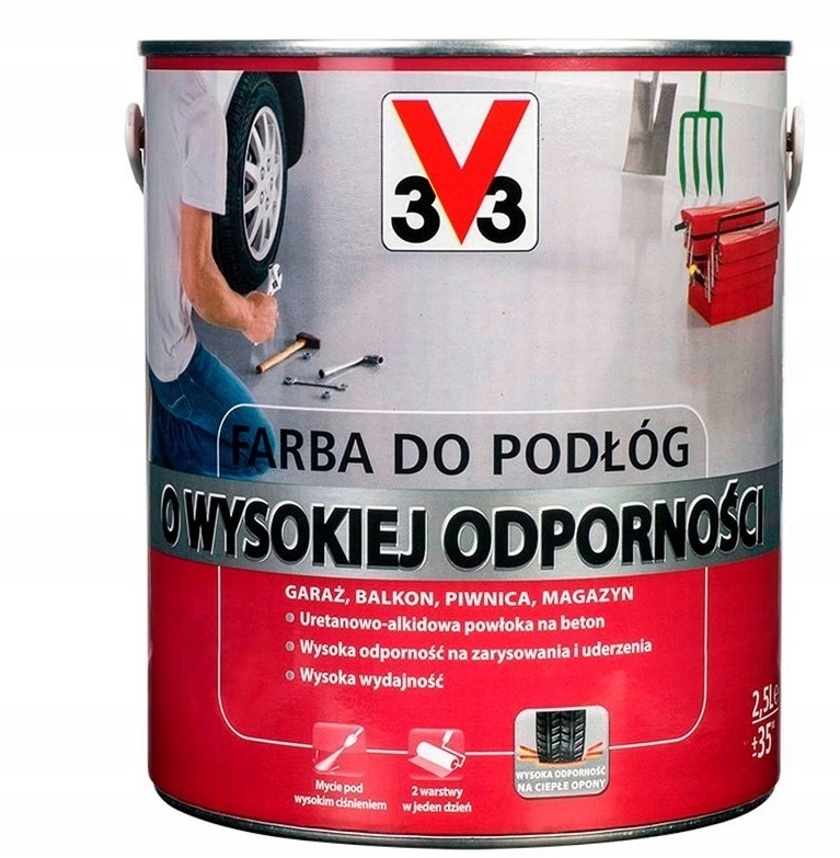 Farba na - F-BA PRE PODLAHY 3V3 SVETLÁ ŠEDÁ 2,5L