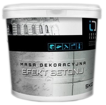 Farba na - BETÓNOVÁ FARBA DEKORATÍVNA HMOTNOSŤ BETÓNOVÝ EFEKT 5KG