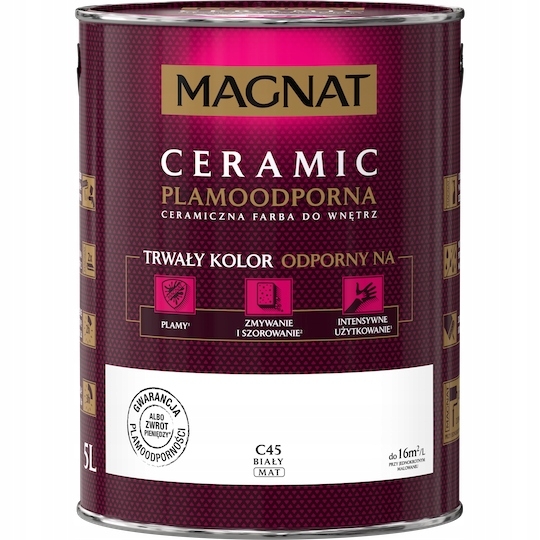 Keramická farba MAGNAT CERAMIC C45 biela 5L