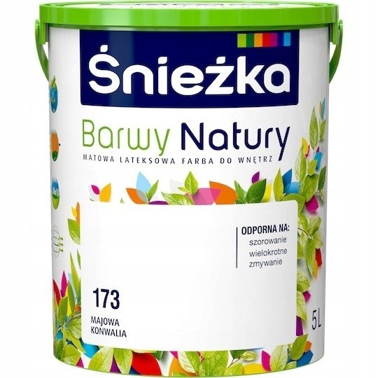 Farba na - ŚNIEŻKA MAĽUJTE FARBY PRÍRODY 5l MÔŽE BYŤ ĽALIA ÚDOLIA