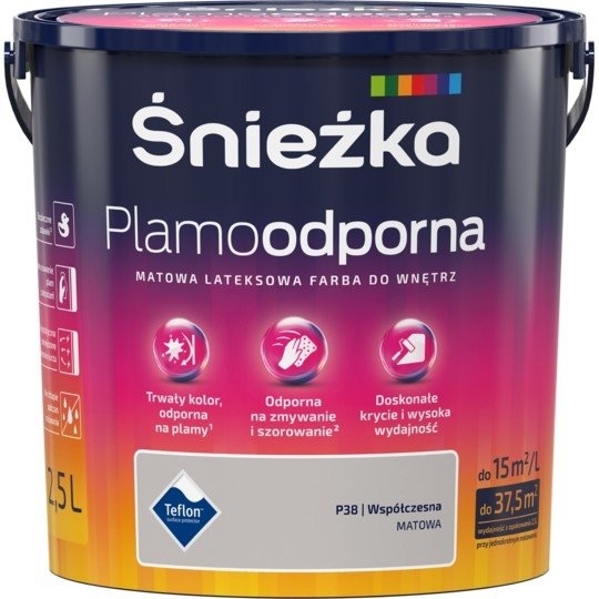 Farba na - SNOWKA STAIN RESISTANT PAINT 2,5l SÚČASNÁ P38