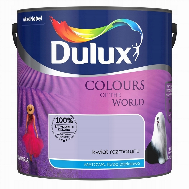 Farba na -  Dulux Colors of the World Paint 2.5L ROSEMARY FLOWER