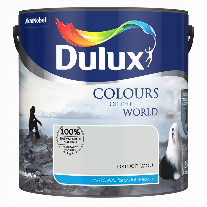Farba na -  Farba Dulux Colors of the World. ĽADOVÉ SKLO 2.5L
