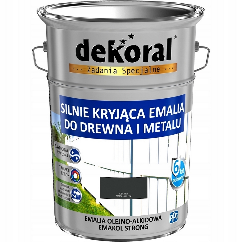 Farba na - EMAKOL STRONG čierna farba 5L