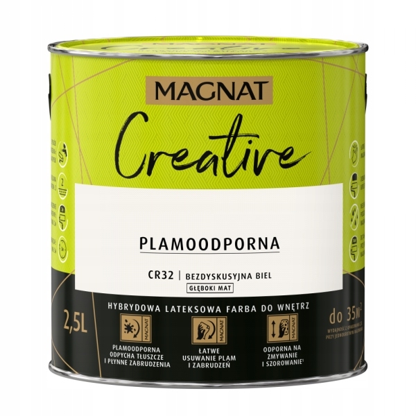 Farba na - Farba MAGNAT Creative Indisputable Biel CR32 2,5L