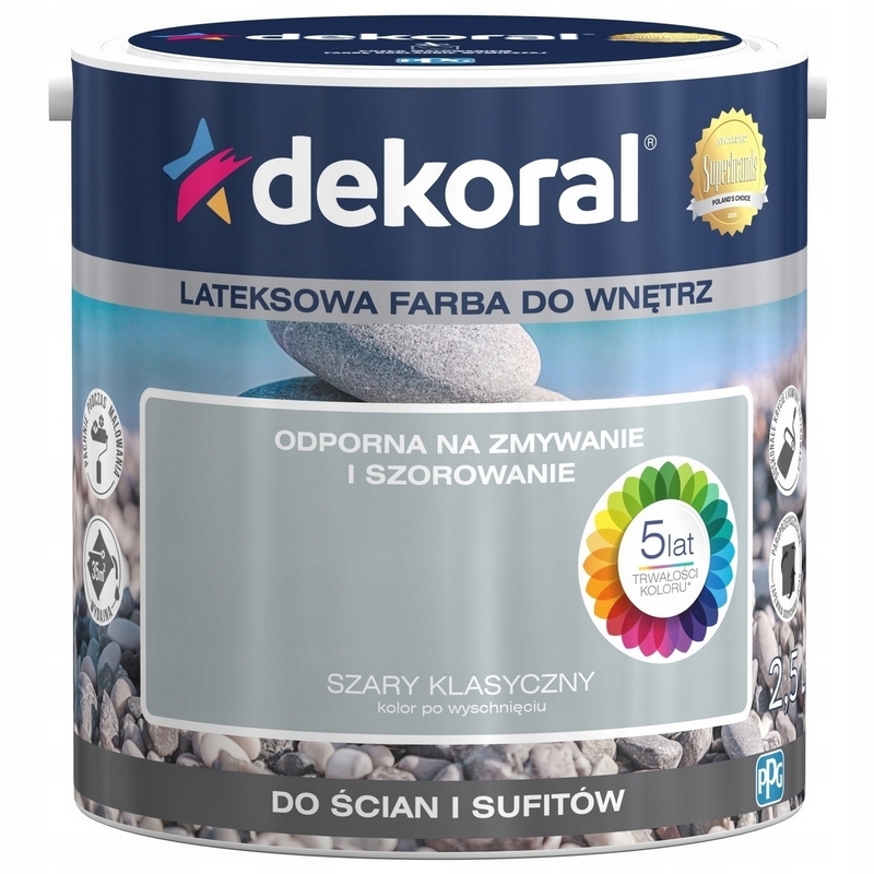 Farba na - Interiérová farba DEKORAL 2,5L CLASSIC GREY