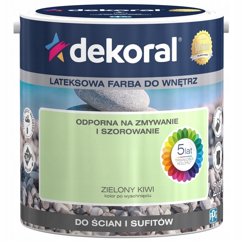 Farba na -  Interiérová farba DEKORAL 2,5L ZELENÁ KIWI