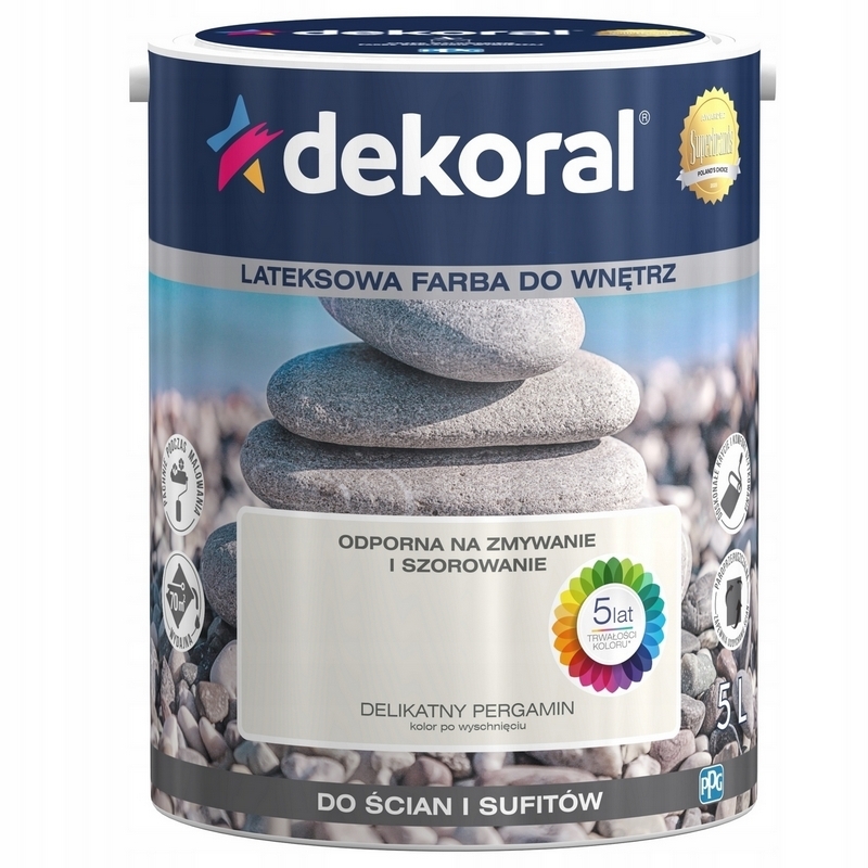 Farba na - Interiérová farba DEKORAL 5L PRÁDELNÁ PARCH