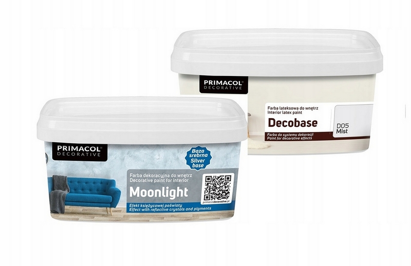 Farba na -  Štrukturálna farba MOONLIGHT 1l + sada Decobase
