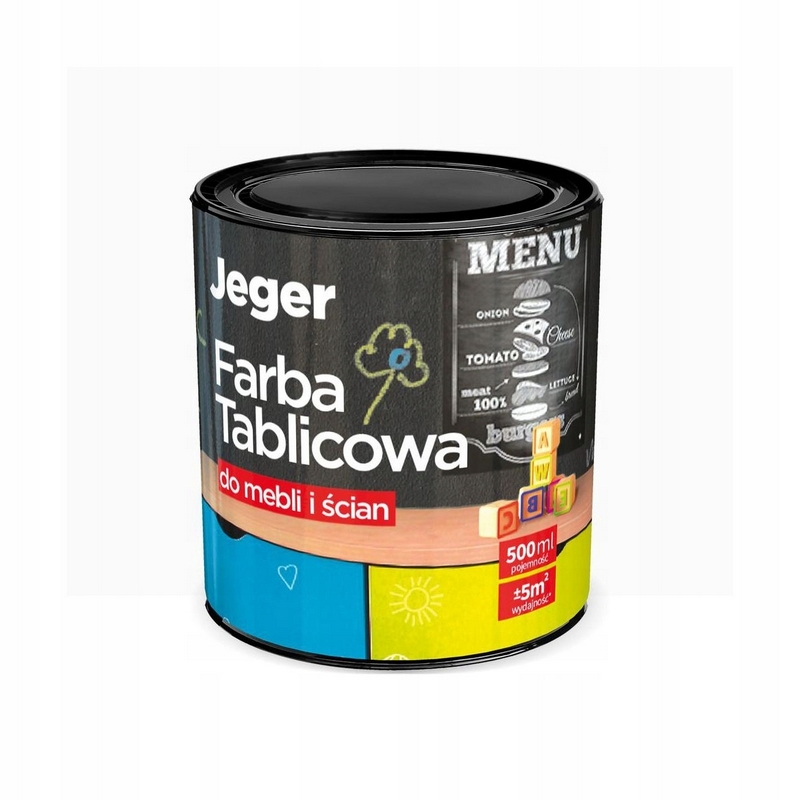 Farba na - Tabuľová farba na nábytok a steny 0,5 l Biela