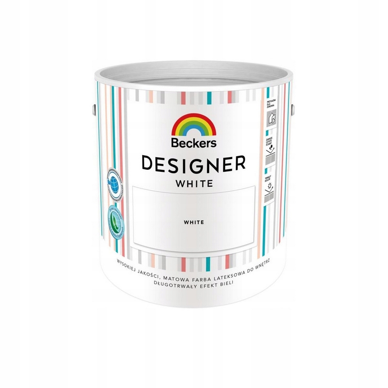 Farba na - Interiérová farba DESIGNER WHITE 2,5 l mat