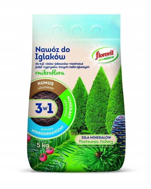 Hnojivo - Florovit Pro Natura MIKROFLORA3w1 hnojivo pre ihličnany