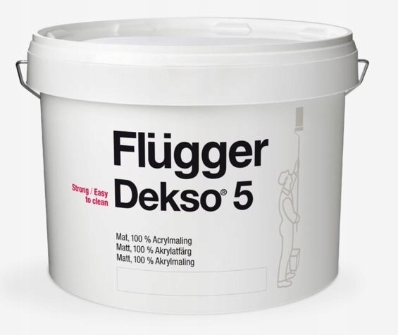 Farba na - Flugger Dekso 5 biela keramika 9.1L biela