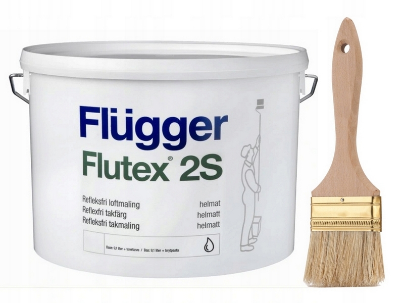 Farba na - Antireflexná farba Flugger FLUTEX 2S BIELA 0,75
