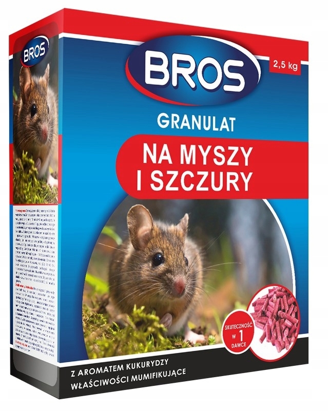 Granule pre myši a potkany BROS 2,5 kg