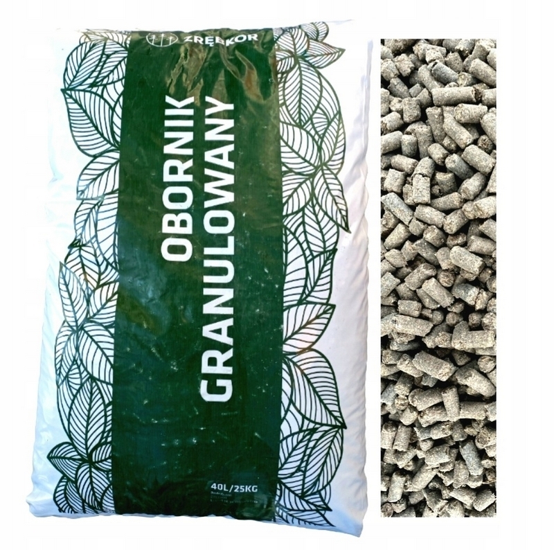 Organické, prírodné hnojivo Zrębkor granule 25 kg 40 l