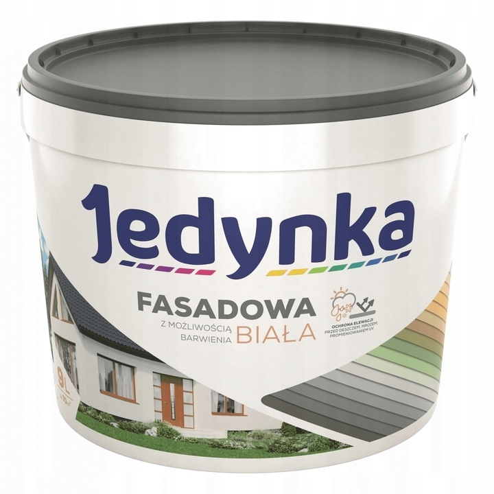Farba - JEDNOTLIVÁ FASÁDNA FARBA JEMNÁ ŠEDÁ 9L
