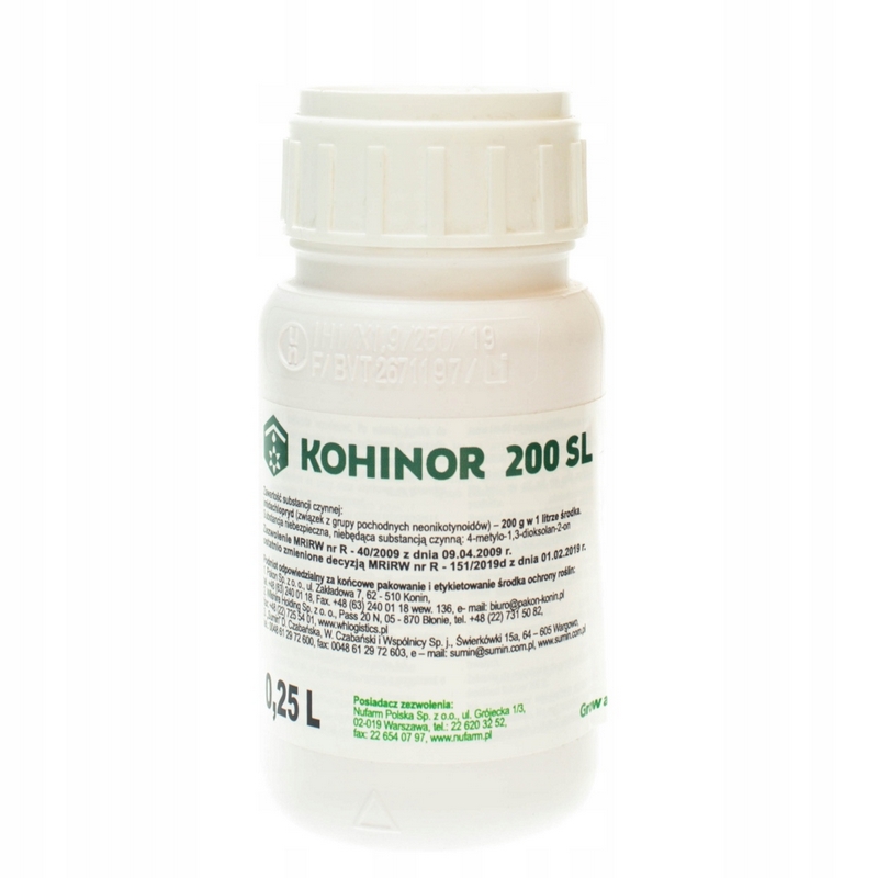Kohinor 200 SL 0,25 l insekticíd