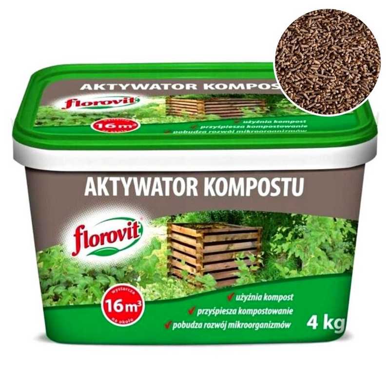 Organické, prírodné kompostovacie činidlo Grupa Inco granule 4 kg 4 l