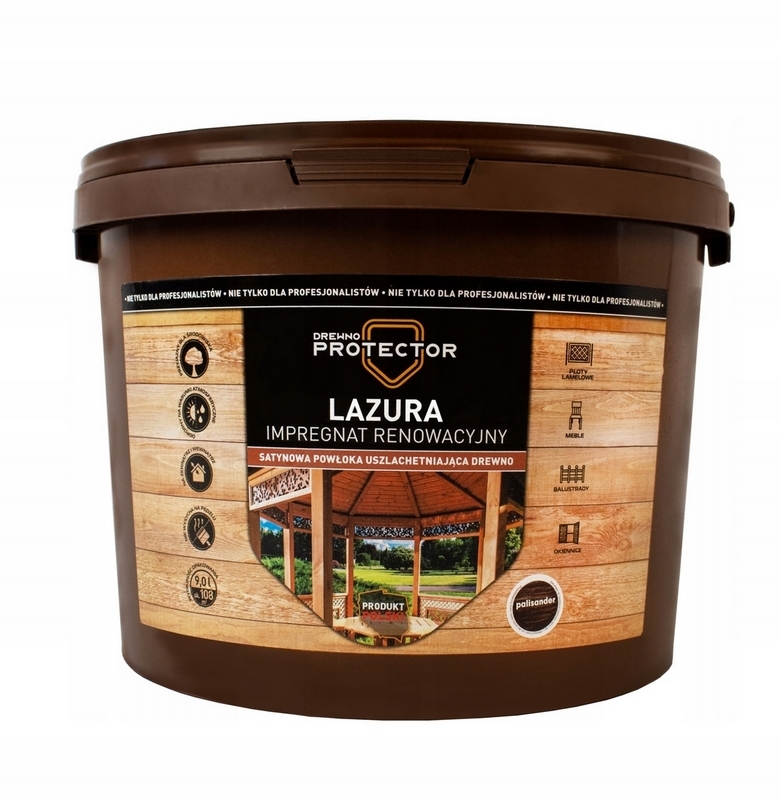 Farba, lak - Impregnácia dreva LAZURA 9 farieb Dekspol 9L